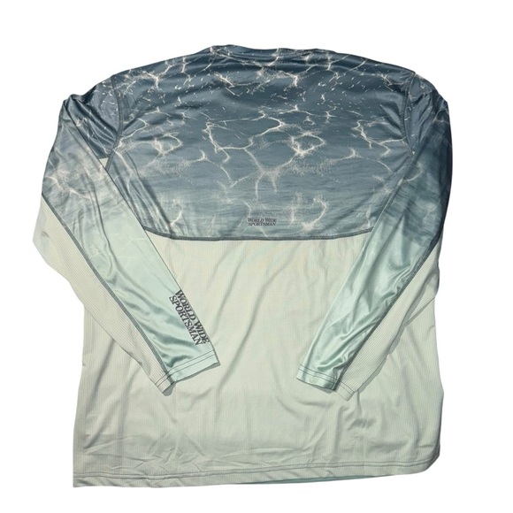 World Wide Sportsman Men’s Fishing Shirt Size XL Blue Long Sleeved Casting Shirt - Picture 3 of 8